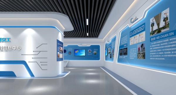 這些企業(yè)展廳把科技感玩明白了