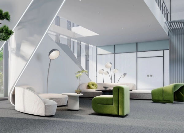 安得智聯(lián)辦公樓中庭展廳設(shè)計