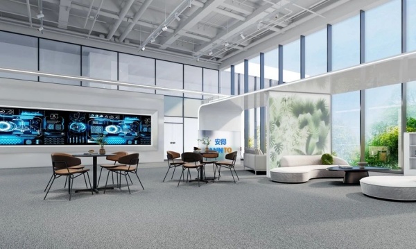 安得智聯(lián)辦公樓中庭展廳設(shè)計