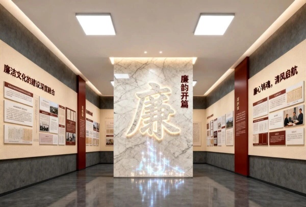 廉潔文化展廳怎么建？這套 “沉浸式 + 互動感”設計方案太贊了！