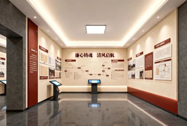廉潔文化展廳怎么建？這套 “沉浸式 + 互動感”設計方案太贊了！